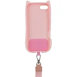 Чохол TPU GETMAN Cat with straps для Apple iPhone 16e / 17e (6.1) Pink - мініатюра 3