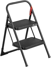 Драбина Rolser Taburete M/10 UNE 2 щаблі Negro (MET003-1023) - мініатюра 1