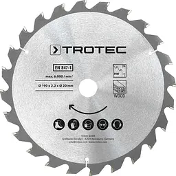 Диск пиляльний Trotec 190х20х2,2 HW24 Wood (3 шт) (6215001330) - мініатюра 3