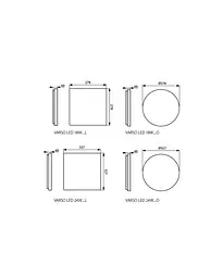 Вуличний світильник Kanlux 26443 Varso led 18w-nw-l - мініатюра 2