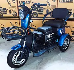 Електроскутер Триколісний Corso Logan (1200W 72V/28Ah) Синій - мініатюра 2