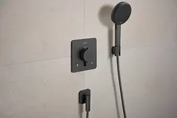Тримач для душу Hansgrohe Porter Fine brushed black chrome 28885340 - мініатюра 2