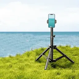 Штатив Rtako ZJ-ZB01 55CM Matte Finish Carbon Steel Tripod Black (6930539528246) - мініатюра 4