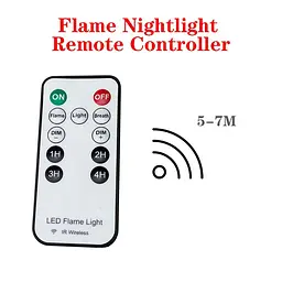 Світильник світлодіодний з ефектом полум'я Led Flame Light лампа-нічник на батарейках з пультом (ST) - мініатюра 5