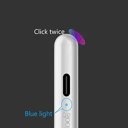 Стилус універсальний Goojodoq Active Magnetic 3 Gen Android iPhone iPad до 2017 Type-C 1.2mm білий - мініатюра 3