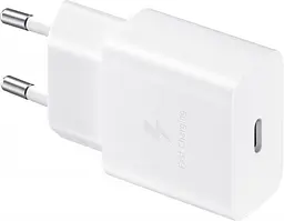 Мережевий зарядний пристрій Samsung 15W PD + Cable USB-C to USB-C White [EP-T1510XWEGEU] [65028] - мініатюра 2