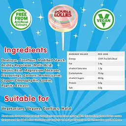 Набір льодяників на паличці Swizzels Double Lollies Sweets Dispenser Box 100шт - мініатюра 10
