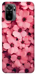 Чохол Demsky Pink flowers для Xiaomi Redmi Note 10 / Note 10s