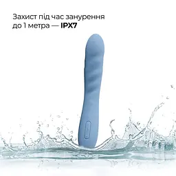 Смарт-вібратор з пульсацією Svakom Ava Neo Cornflower Blue, 15 режимів роботи, водонепроникний - мініатюра 8