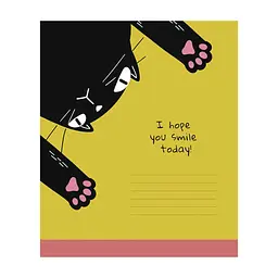 Зошит Школярик Genius Cat's life 12 аркушів клітинка (012-3582K), в асортименті