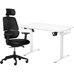 Комплект Mealux PowerDesk Lite Black + Leo Air Plus Black (EVO-201 Lite W/W +Y 546 KB)