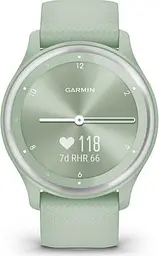 Смарт-годинник Garmin Vivomove Sport Cool Mint Case and S. Band w. Silver Accents (010-02566-03) - мініатюра 2