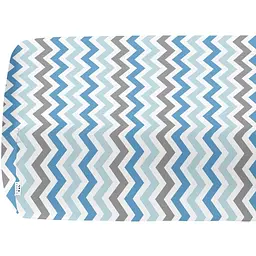 Набір простирадл на резинці Cosas Zigzag & Dots 60х120х12 см (SetSheet_ZigBlueGrey_DropGWhite_120x60) - мініатюра 4