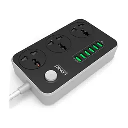 Сетевой фильтр питания LDNIO SC3604, 3 роз, 6 USB, 2м, Black (SC3604) - миниатюра 2