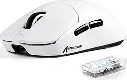Бездротова миша ATTACK SHARK X8 Ultimate 42000 DPI PAW3950MAX,8K Sensor,Nordic 54L15 Біла - мініатюра 10