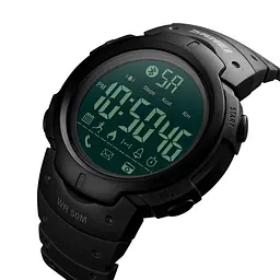 Наручний годинник чоловічий Skmei 1301 Black, 1301BK (12285) - мініатюра 4
