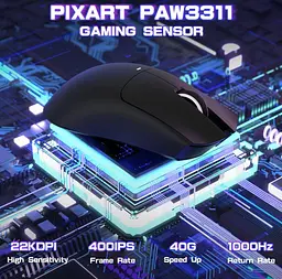 Мишка ігрова бездротова Attack Shark X11se black - мініатюра 5