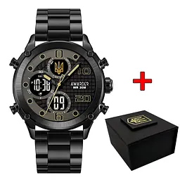 Годинник Awarder 017 Тризуб золото All Black Steel