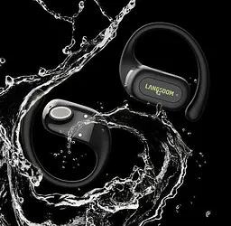 Бездротові кісткові навушники Langsdom TS19 Open Ear з дужкою за вухо і шумозаглушенням Салатовий - мініатюра 3