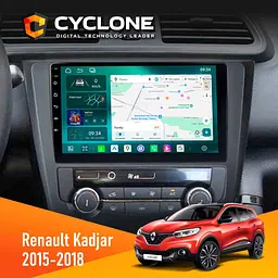 Штатна магнітола Renault Kadjar 2015-2018 Cyclone C9-013 4x64 DSP 4G Cyclone (НФ-00007407)