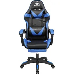 Крісло геймерське Kruger&Matz GX-150 з підставкою для ніг Black/Blue - мініатюра 3
