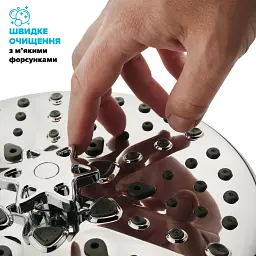 Лійка для верхнього душу DROP W-SPA8F-MULTI250 на 8 режимів - мініатюра 6