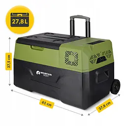 Холодильник туристичний компресорний Mountain Goat XTREME 27.8 л електричний, переносний Black/Olive (P-5905973404884) - мініатюра 8