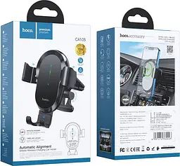 Автотримач з бездротовою зарядкою Hoco CA105 Guide 15W Car Wireless Charger (762443) [82043] - мініатюра 8