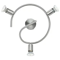 Cвітильник Philips Limbali plate/spiral nickel 3x50W 230V стельовий/настінний акцентного освітлення (915005221801) - мініатюра 2