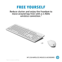 Комплект HP 230 Wireless UA White (3L1F0AA) - мініатюра 3