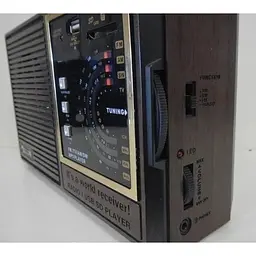 Портативна колонка радіоприймач аналоговий XPRO RX-9933UAR USB SD FM радіо коричнева (lp-91293_640) - мініатюра 3
