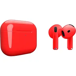 Навушники Apple AirPods 4 Red Gloss (MXP63) [118502] - мініатюра 1