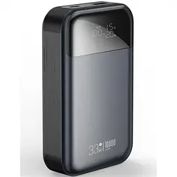 Універсальна мобільна батарея - зовнішній акб XO PR232 10000 mAh PD 30W + PPS 33W чорний - мініатюра 2