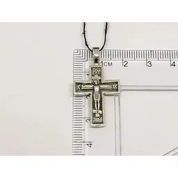 Золотий хрестик Харківська ювелірна фабрика. Розп'яття Христа. 11503-ЧБЕЛ - мініатюра 4
