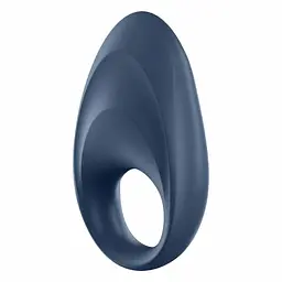 Ерекційне кільце з вібрацією Satisfyer Mighty One 9 см синій - мініатюра 6