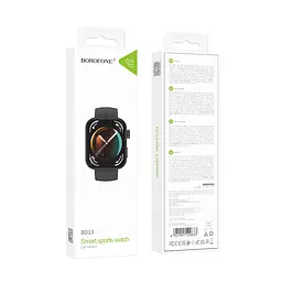 Смарт-годинник BOROFONE BD13 42mm. 230 mAh. Smart sports watch (call version) Black - мініатюра 2