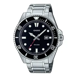 Годинник наручний кварцовий чоловічий водонепроникний Casio MDV-107D-1A1VEF