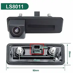 Автомобільна камера заднього виду в ручку багажника AHD 720/1080 для Skoda LS-8011 - мініатюра 4