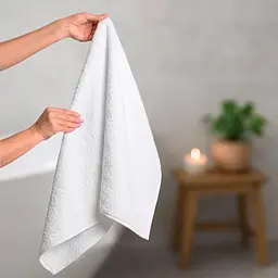 Набір рушників махрових GM Textile Milado 40x70 см 100% бавовна. Щільність 550 г/м2 3 шт. білий - мініатюра 3