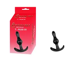 Анальна пробка Lovesecret T-Plug 01 8.5 см (чорний) - мініатюра 3