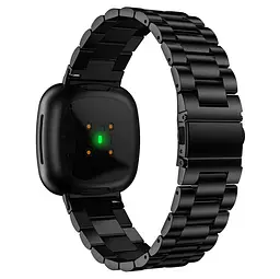 Металевий ремінець Primolux для годинника Fitbit Versa 4/Fitbit Sense 2 Black - мініатюра 2