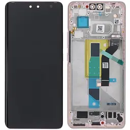 Дисплей Xiaomi 13 Lite / Civi 2 чорний, Amoled, оригінал PRC з рамкою розового кольору, Lite Pink