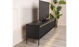 Тумба ТВ 4д Trend черный с подсветкой TR-06 - миниатюра 3