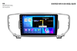 Штатна автомагнітола EasyGo M9-4-64-KSQL QLED KIA Sportage