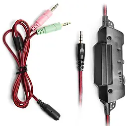 Ігрова гарнітура Real-EL GDX-7600 Black-Red (EL124100028) - мініатюра 7