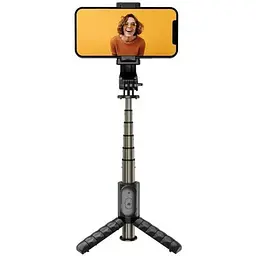 Трипод монопод - штатив для селфі Proove Tiny Stick Selfie Stick Tripod black 68 см чорний