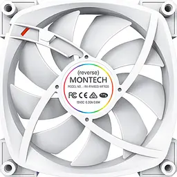 Вентилятор MONTECH 140MM RX140 Reverse PWM WHITE (RX140 PWM WHITE) - мініатюра 3