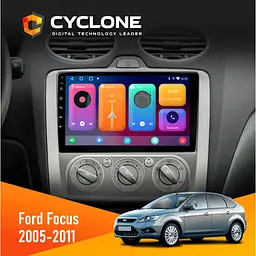 Штатна магнітола Ford Focus 2 2005-2011 Black Cyclone C9-001 2x32 CPL Cyclone (НФ-00008722)