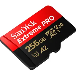 Карта пам'яті SanDisk 256 GB microSDXC UHS-I U3 Extreme Pro+SD Adapter (SDSQXCD-256G-GN6MA) - мініатюра 3