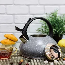 Чайник із нержавіючої сталі 3.0 л Edenberg EB-8812 сірий - мініатюра 3